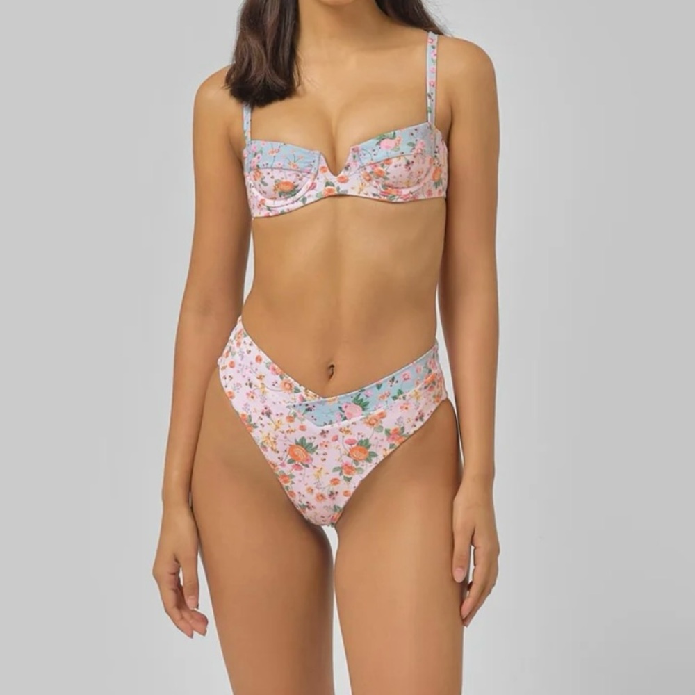Floral Blackbough Bikini Set XS Brand New